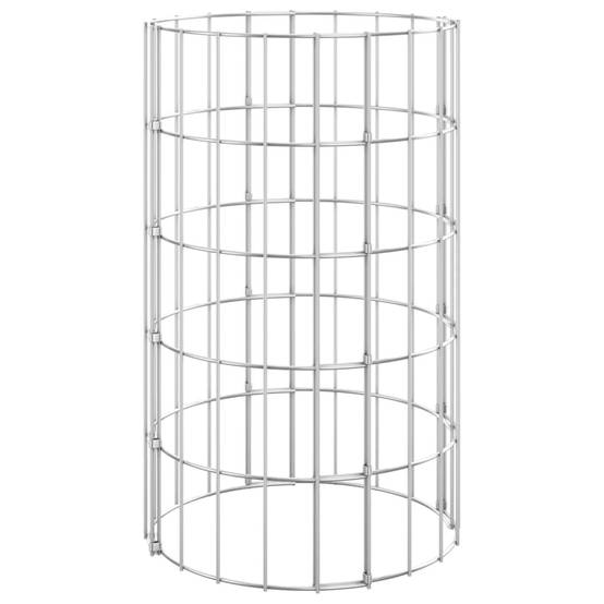 PANGIVO - Poteau à gabion circulaire acier galvanisé Ø30 x 50 cm - PANGIVO - Image 2