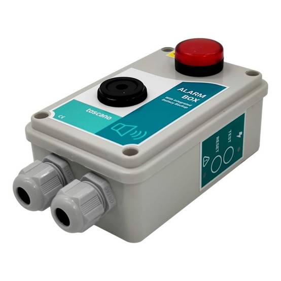 Boîtier alarme sonore 90dB + voyant mono 230V pour pompe et station de relevage - Image 2