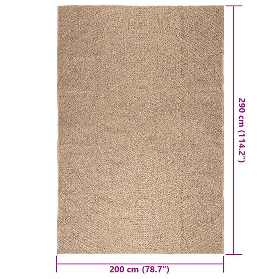 Très Grand Tapis de Jardinen Polypropylène Aspect Jute pour Terrasse Brun 200x290 cm – ComfortXL Outdoor Living - Image 9