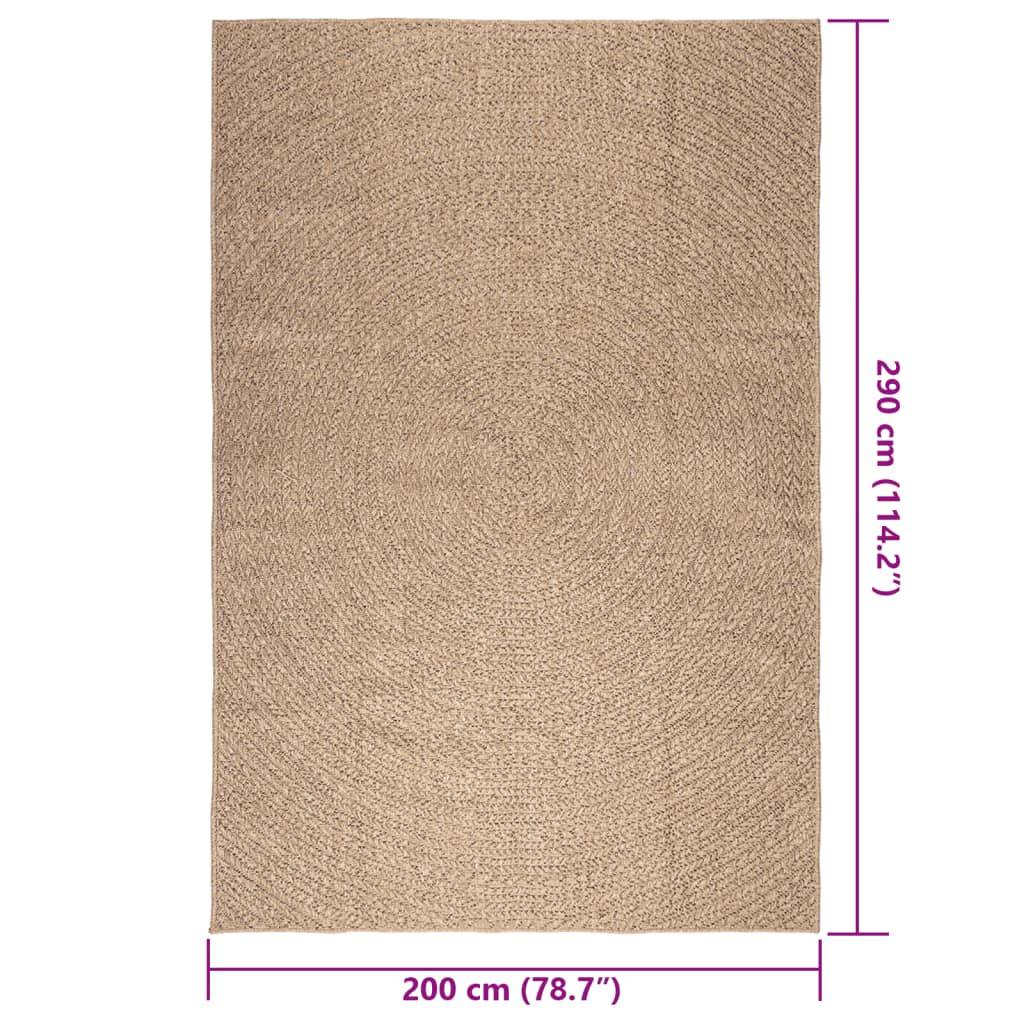 Très Grand Tapis de Jardinen Polypropylène Aspect Jute pour Terrasse Brun 200x290 cm – ComfortXL Outdoor Living - Image 9