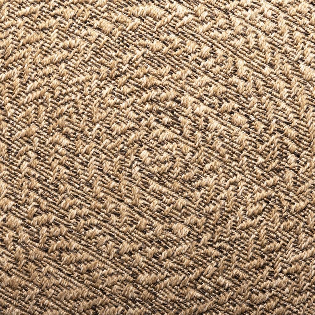 Très Grand Tapis de Jardinen Polypropylène Aspect Jute pour Terrasse Brun 200x290 cm – ComfortXL Outdoor Living - Image 5