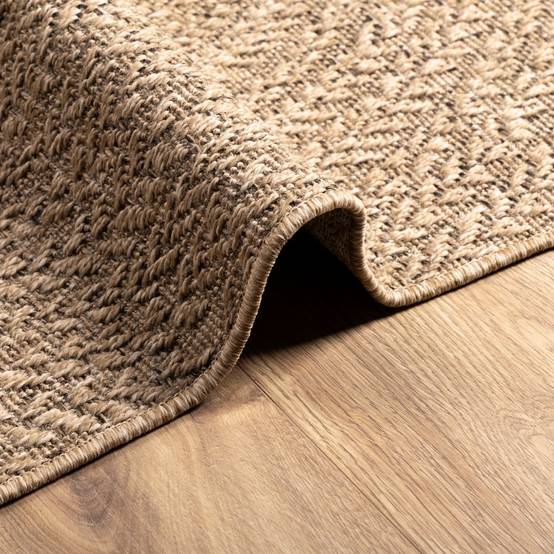 Très Grand Tapis de Jardinen Polypropylène Aspect Jute pour Terrasse Brun 200x290 cm – ComfortXL Outdoor Living - Image 6