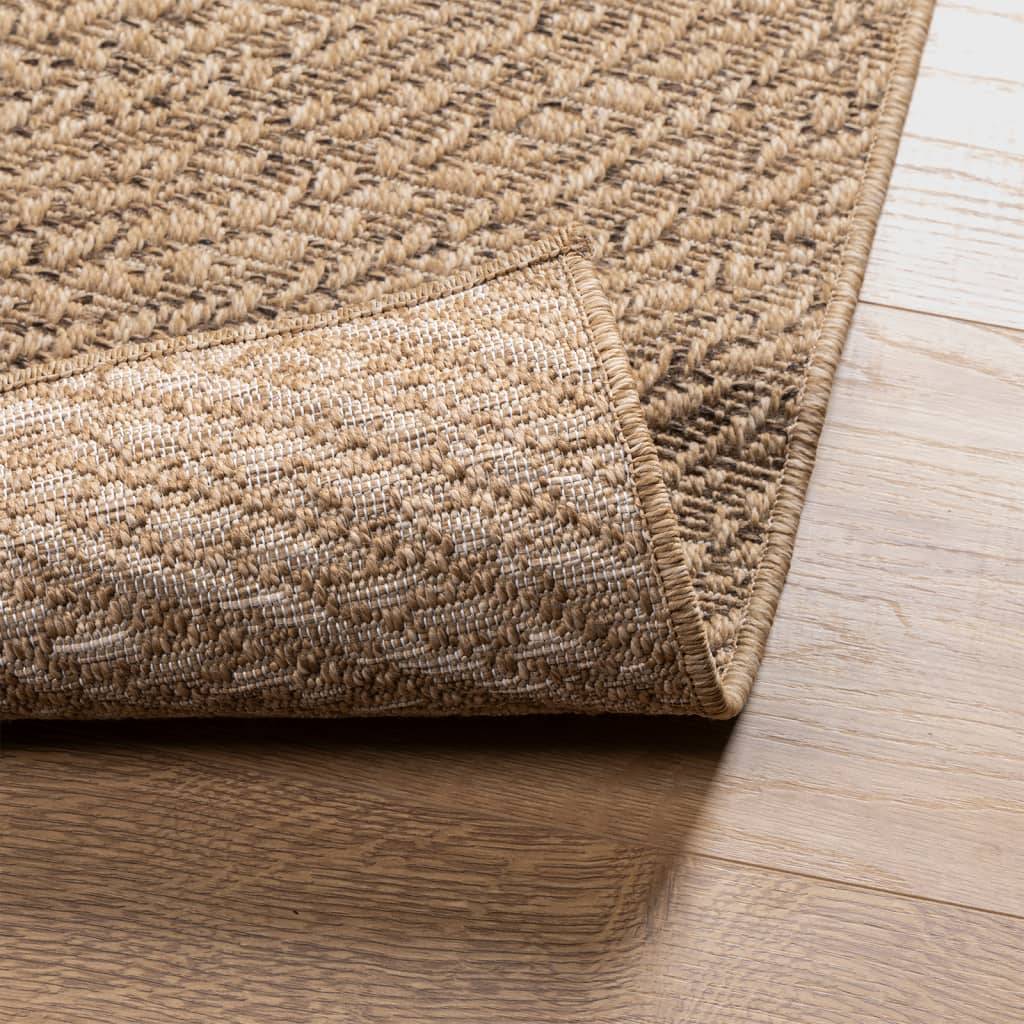 Très Grand Tapis de Jardinen Polypropylène Aspect Jute pour Terrasse Brun 200x290 cm – ComfortXL Outdoor Living - Image 7