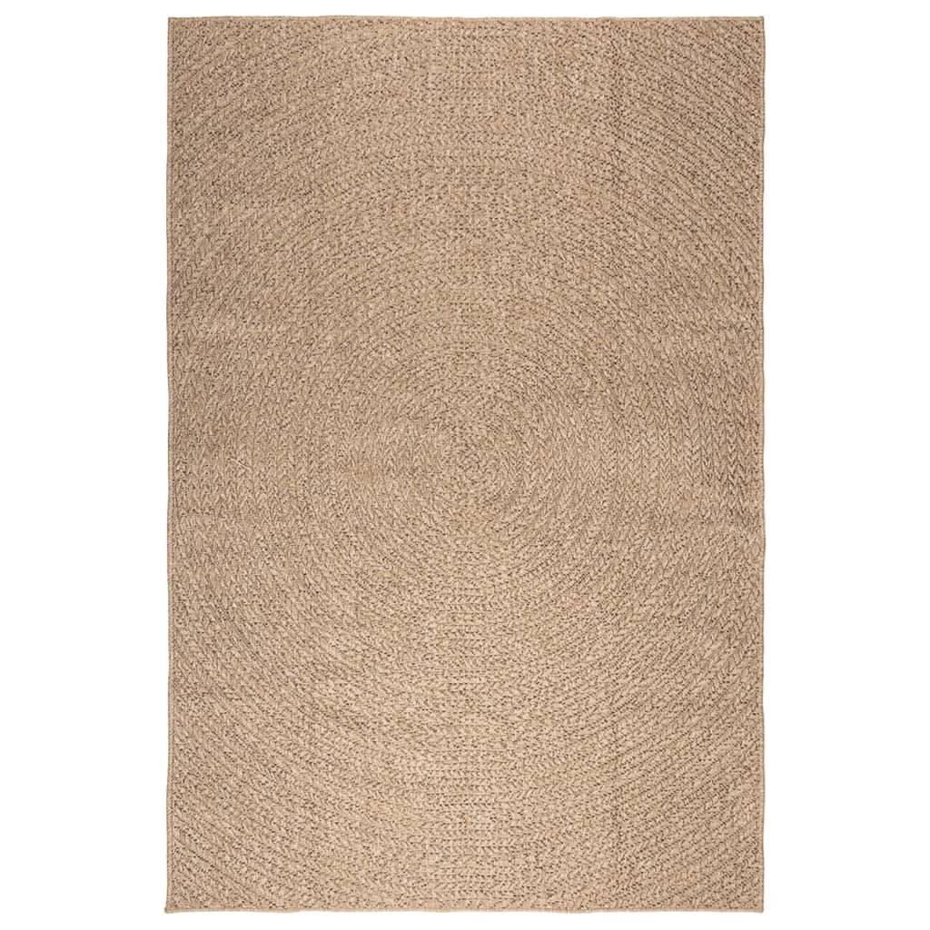 Très Grand Tapis de Jardinen Polypropylène Aspect Jute pour Terrasse Brun 200x290 cm – ComfortXL Outdoor Living - Image 3