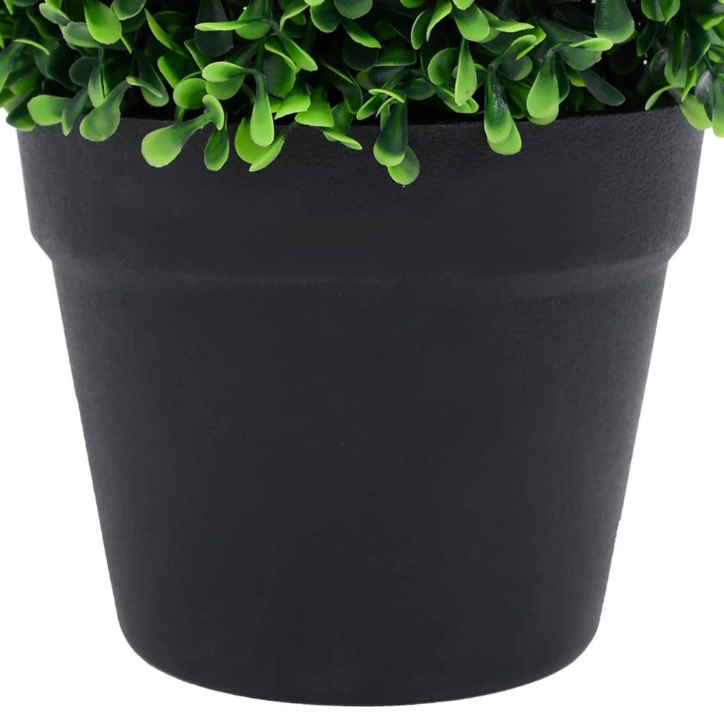 Vidaxl - Plantes de buis artificiel 2 pcs avec pots Boule Vert 37 cm - Image 3