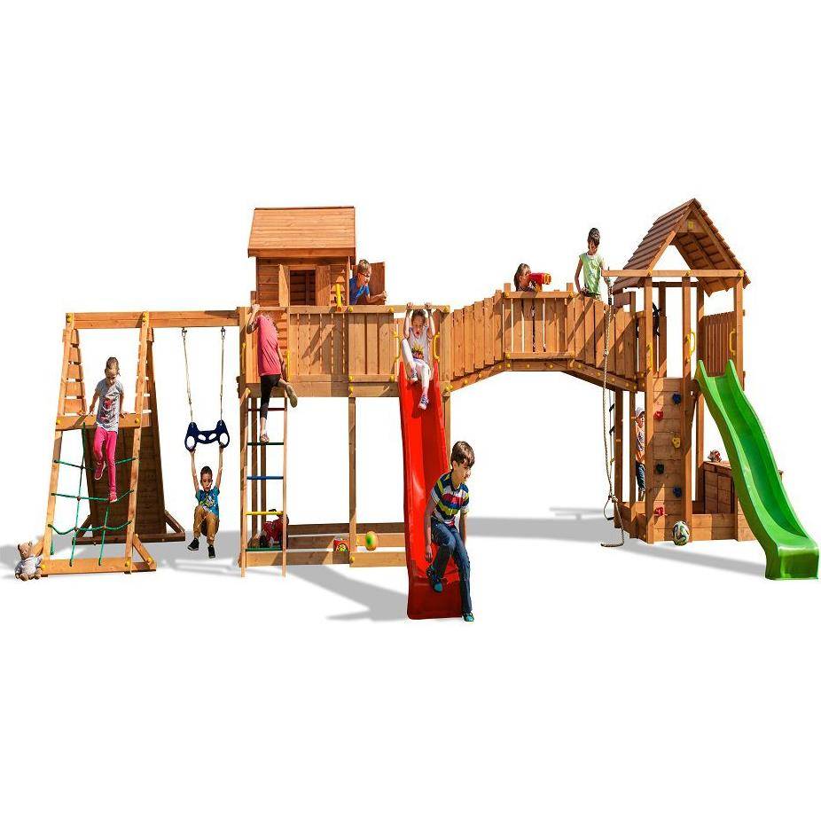 Fungoo - Aire de jeux Maxi Cabane Pont Mur Esca. Tobog. Spider Land FUNGOO - Image 1