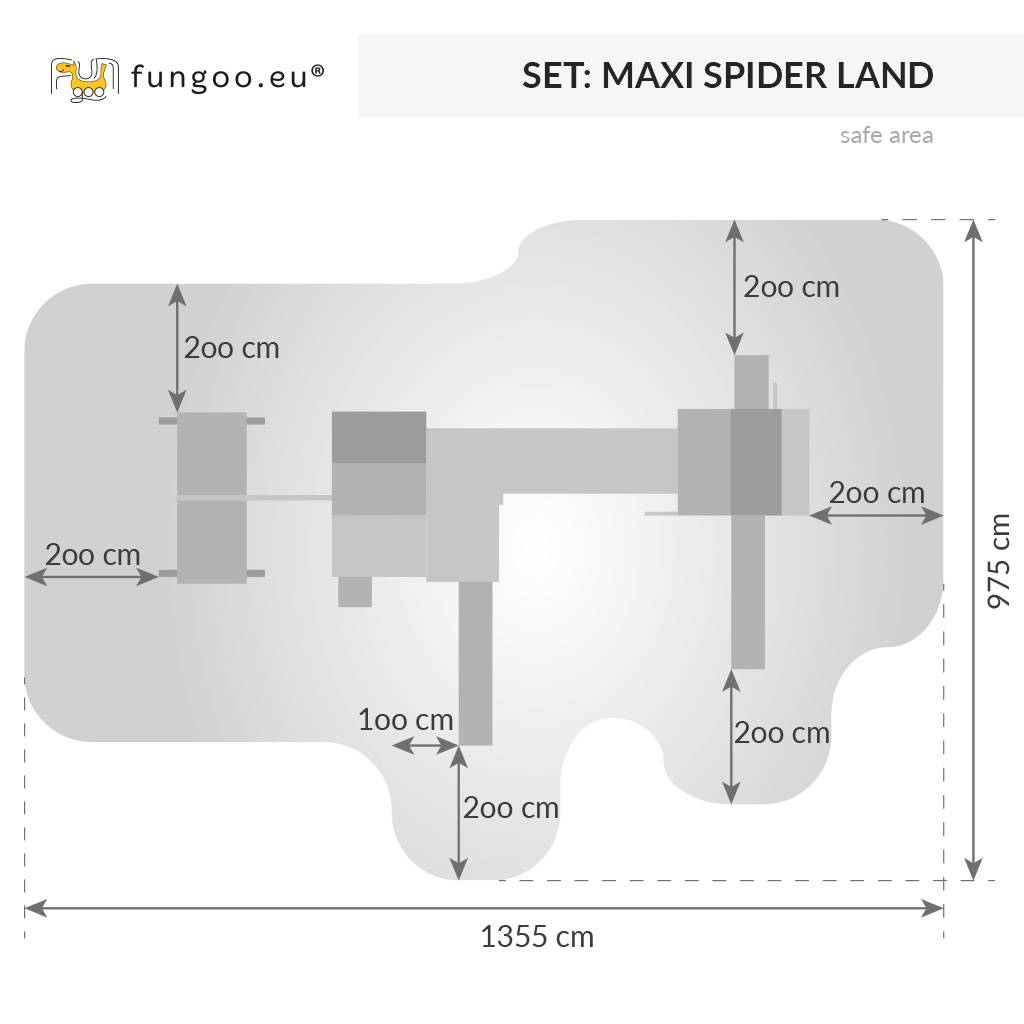 Fungoo - Aire de jeux Maxi Cabane Pont Mur Esca. Tobog. Spider Land FUNGOO - Image 6
