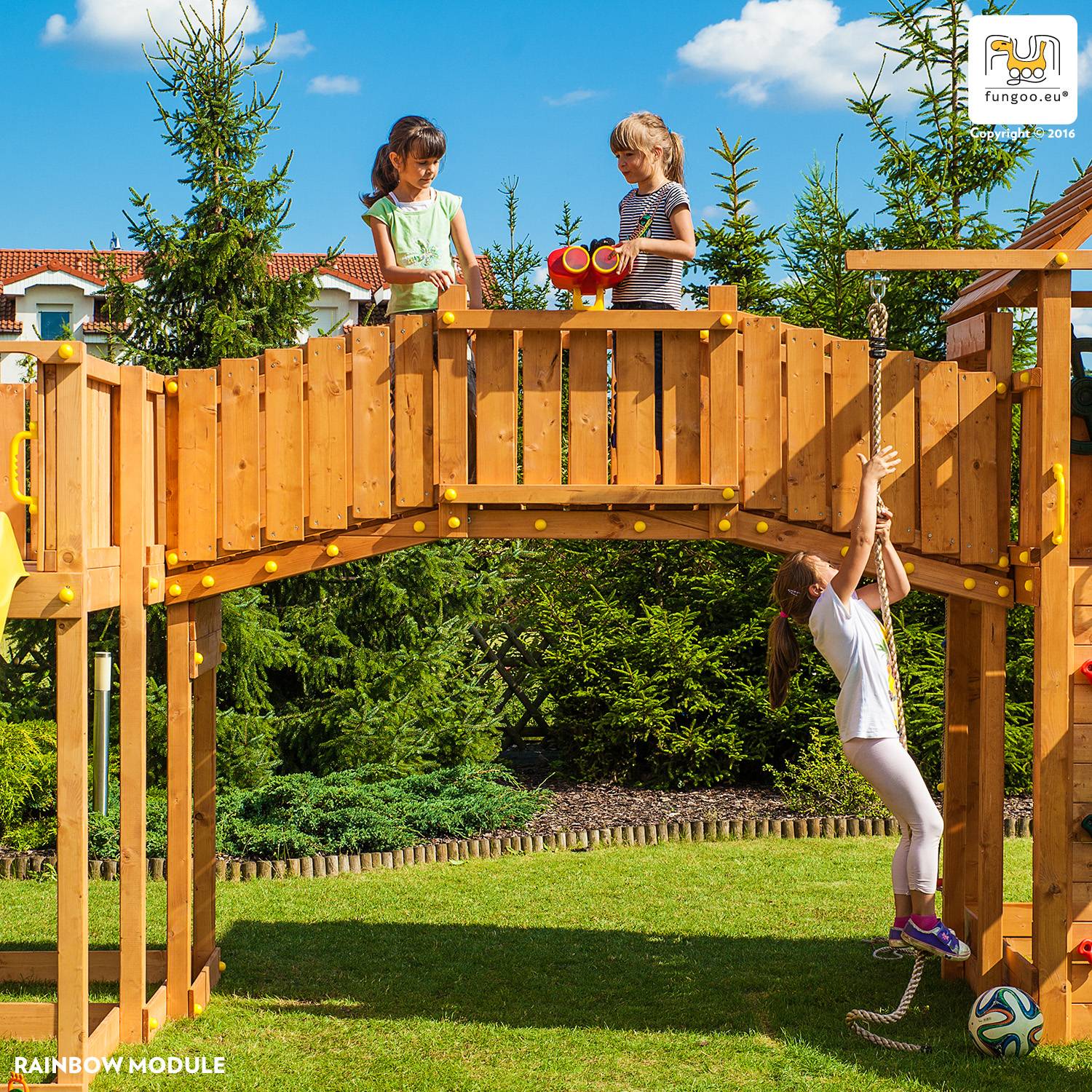 Fungoo - Aire de jeux Maxi Cabane Pont Mur Esca. Tobog. Spider Land FUNGOO - Image 7