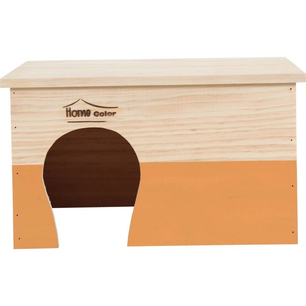 animallparadise - Maison en bois rectangulaire, caramel, 35 x 27.5 x 20 cm pour rongeur - Image 7
