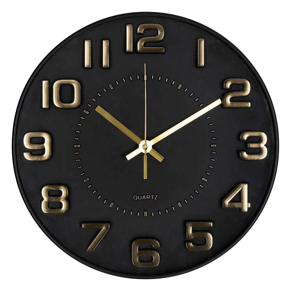 Horloge Murale Relief "Doris" 30cm Noir - Image 1