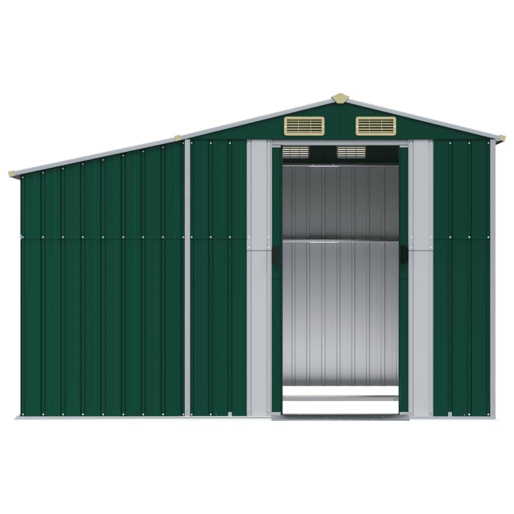 Vidaxl - Abri de jardin vert 277x192,5x179 cm acier galvanisé vidaXL 3188286 - Image 6