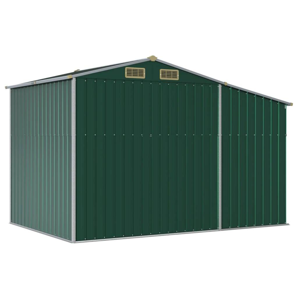 Vidaxl - Abri de jardin vert 277x192,5x179 cm acier galvanisé vidaXL 3188286 - Image 8