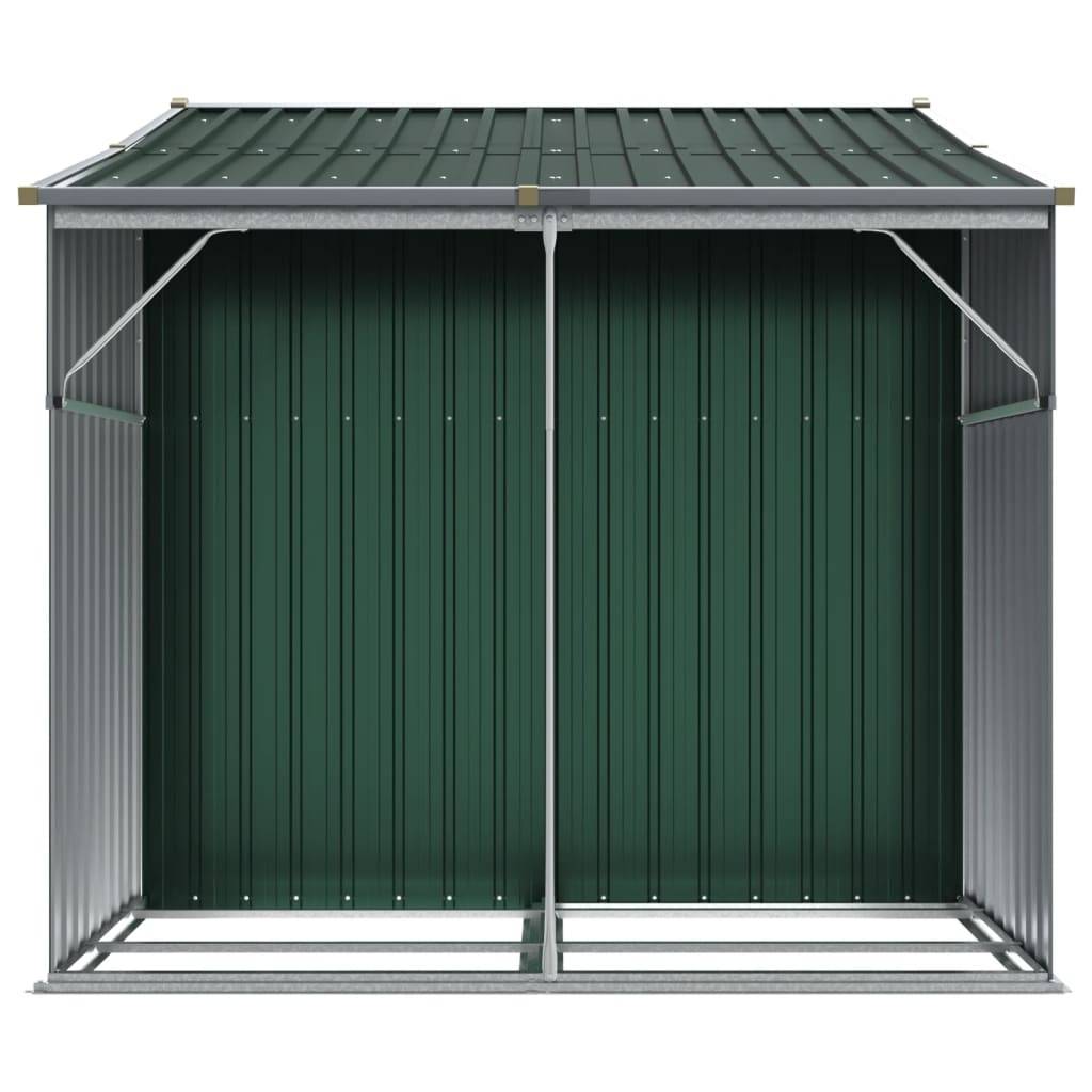 Vidaxl - Abri de jardin vert 277x192,5x179 cm acier galvanisé vidaXL 3188286 - Image 7