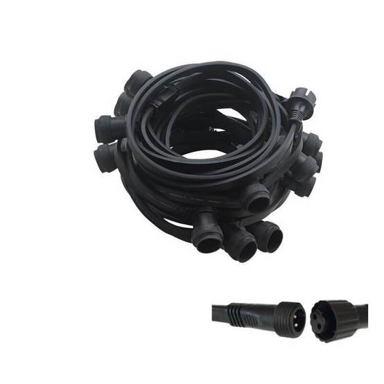 Guirlande guinguette 50M 50 douilles E27 professionnelle extensible IP65 exterieur - Image 1