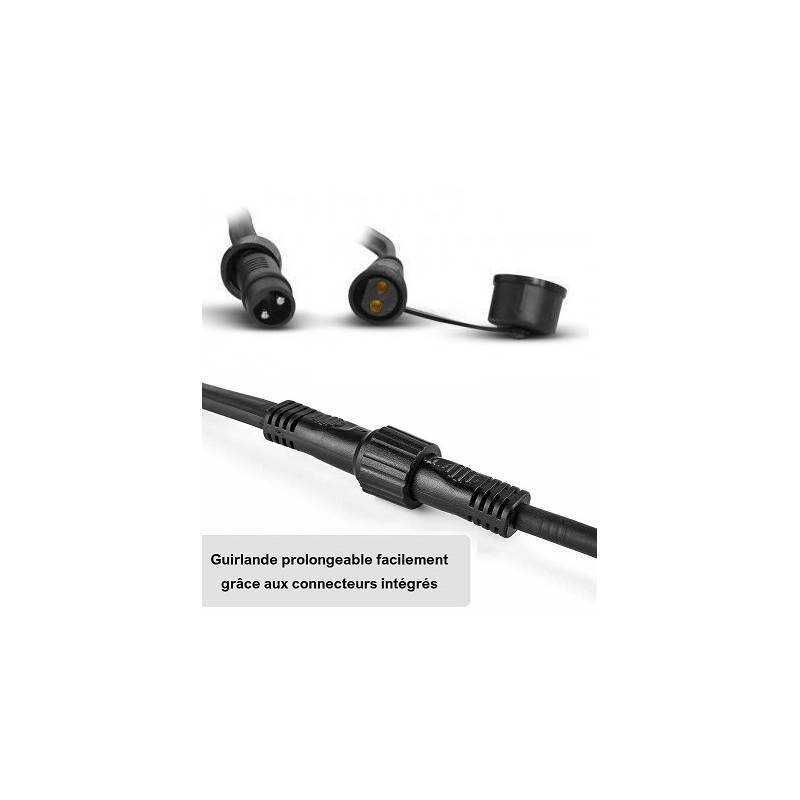 Guirlande guinguette 50M 50 douilles E27 professionnelle extensible IP65 exterieur - Image 4