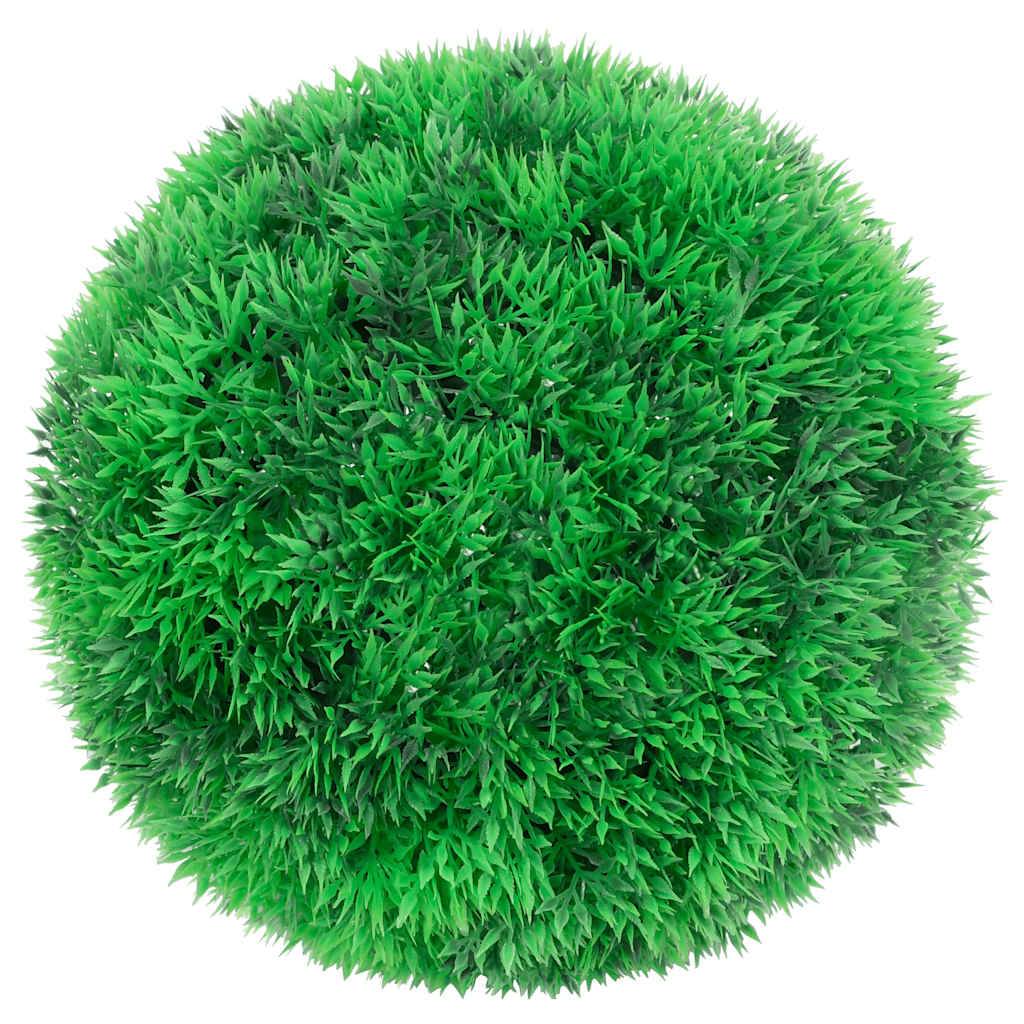 Boules de buis artificielles polyéthylène vert 22 x 22 x 22 cm, poids:0.85kg - PANGIVO - Image 2