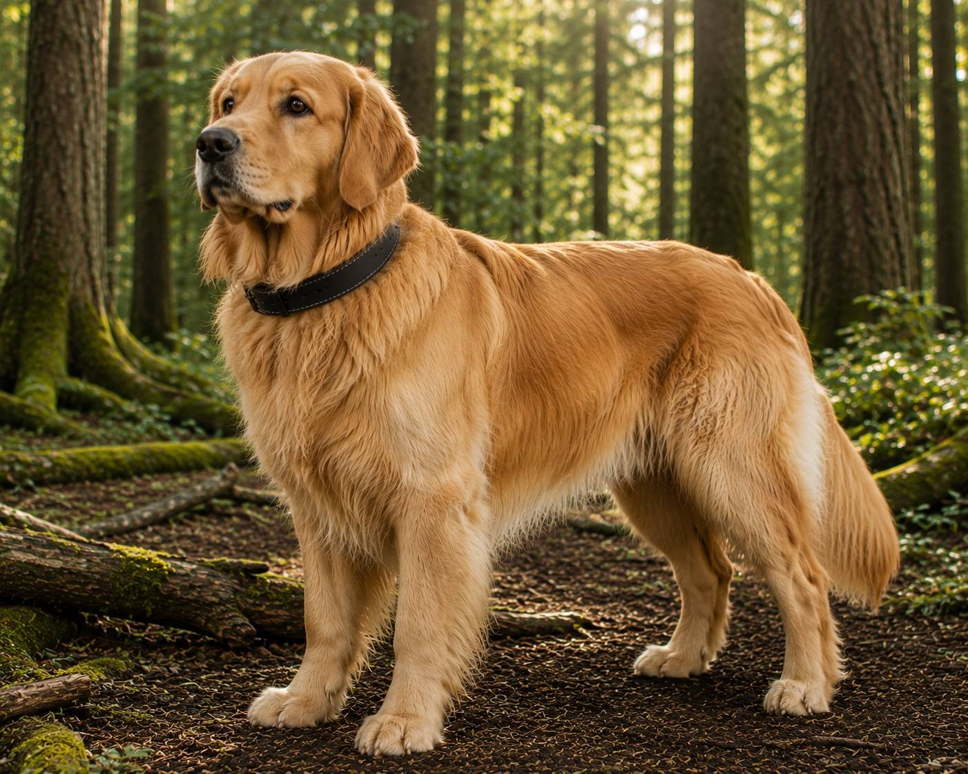 Eden - Collier Chien Montana en cuir noir XL 49-59cm 40mm - Image 2