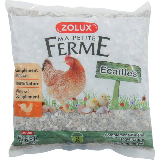 Zolux - Ecailles Complément minéral sac de 2 kg basse cour - Image 1