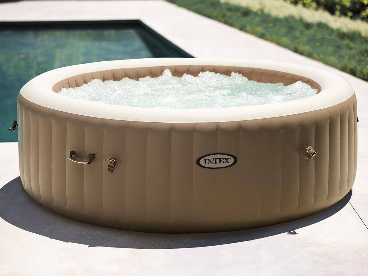 Kit spa gonflable Intex PureSpa Sahara rond Bulles 6 places + Kit d'entretien - Image 2