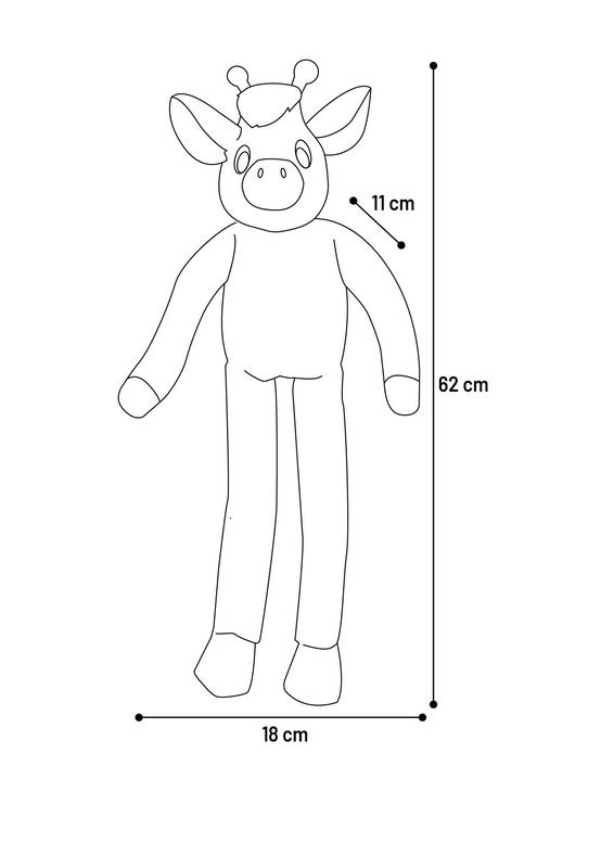 Eden - Peluche Girafe grand yeux pour chien - Image 3
