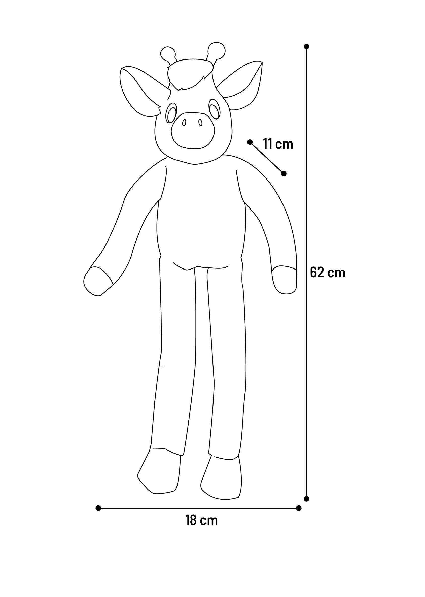 Eden - Peluche Girafe grand yeux pour chien - Image 3