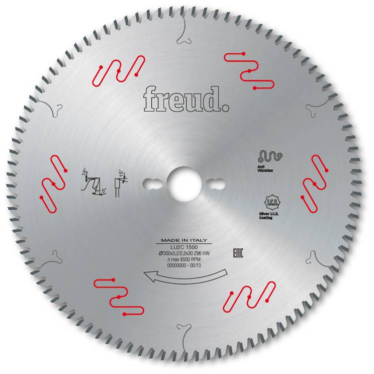 Lame pour panneaux en bois/composites FREUD - Ø300 3,2/2,2 AL30 Z96 BA - F03FS04927 -LU2C 1500 - Image 1