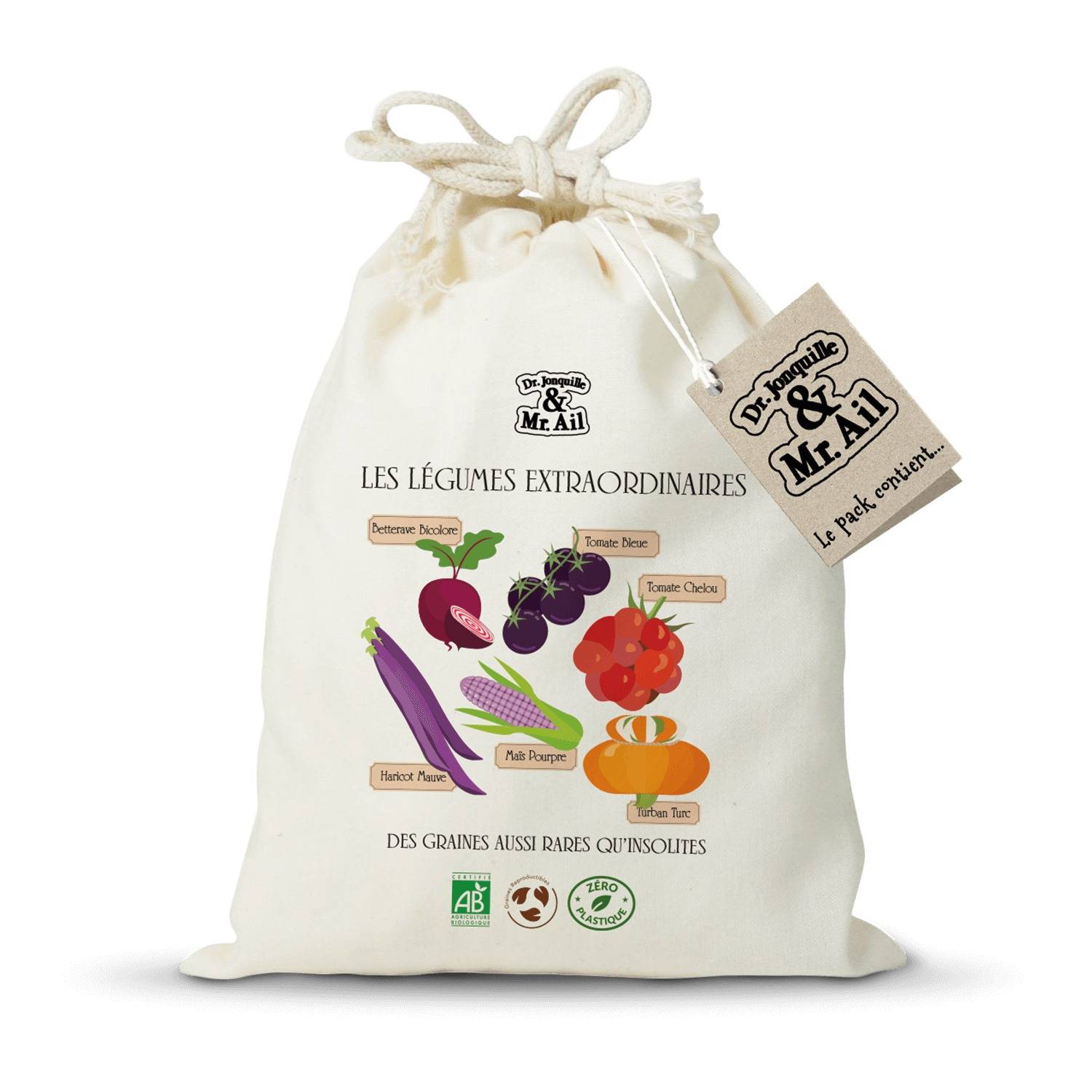 Kit de graines bio - Les légumes extraordinaires - Image 1