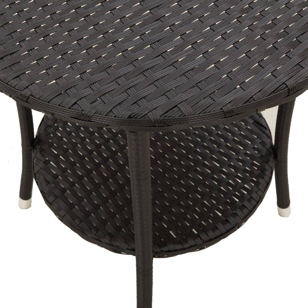 ComfortXL - Salon de Jardin 2 Personnes Résine Tressée Chaises Inclinables et Table Basse pour Balcon Noir – ComfortXL Outdoor Living - Image 10