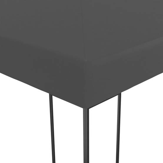 Belvédère de Jardin 4x3m en Acier avec Toit Polyester pour Abri Terrasse Anthracite – ComfortXL Outdoor Living - Image 4