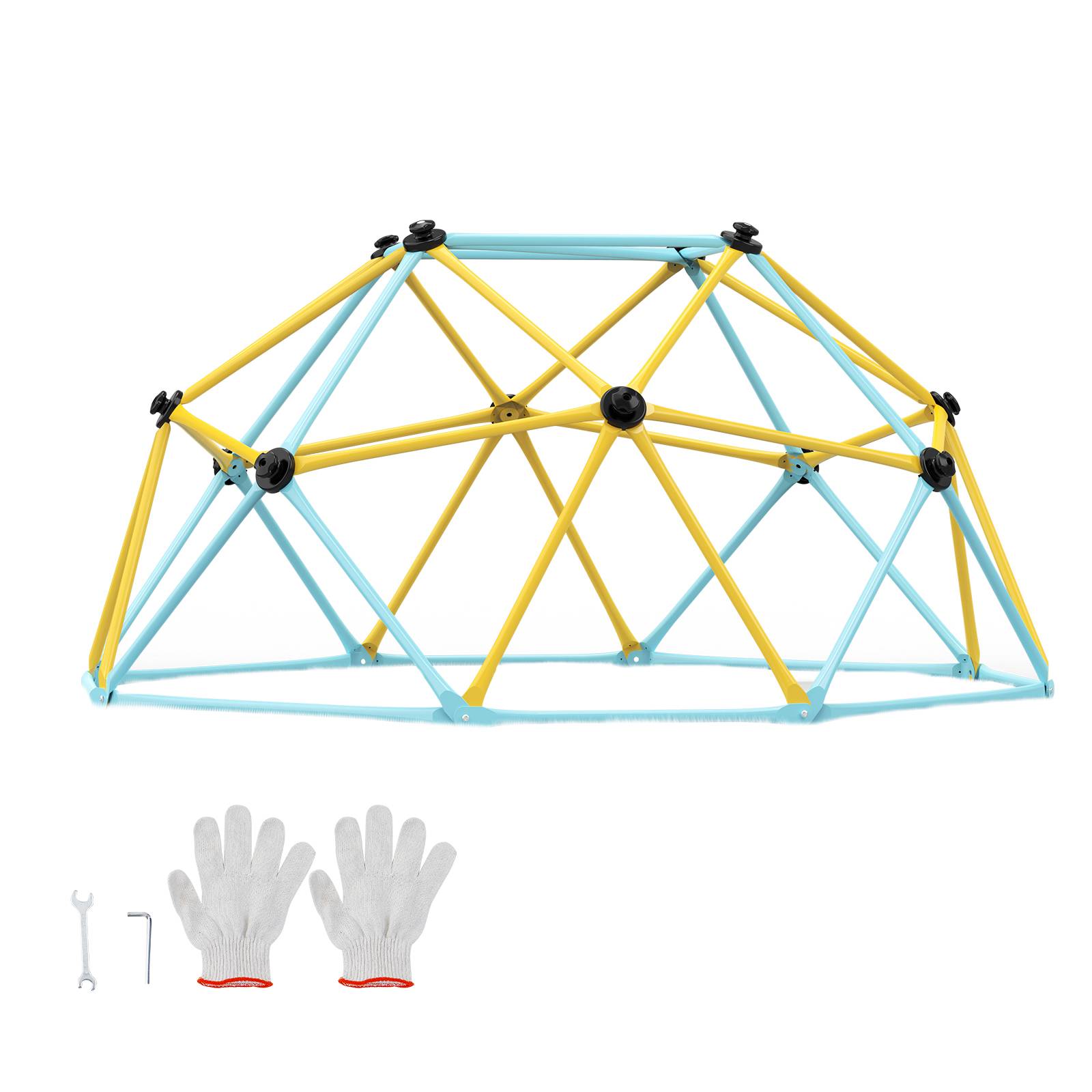Vevor - VEVOR Dôme d'escalade géométrique enfants 3-9 ans, 183cm, charge 272kg, pour aire de jeu intérieur/extérieur - Image 1