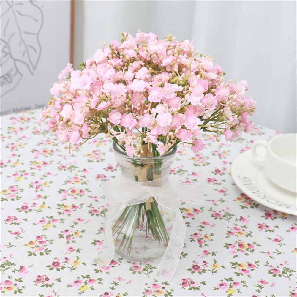 Bouquet de Gypsophile Artificielle Rose - Lot de 12 Tiges - Décoration Élégante Sans Entretien - Lytech - Image 3