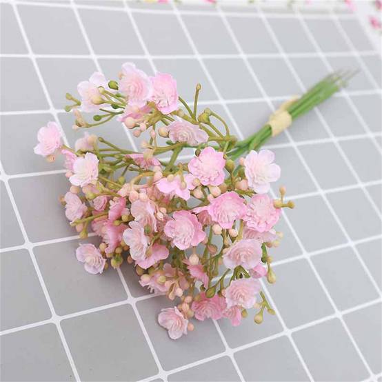 Bouquet de Gypsophile Artificielle Rose - Lot de 12 Tiges - Décoration Élégante Sans Entretien - Lytech - Image 2