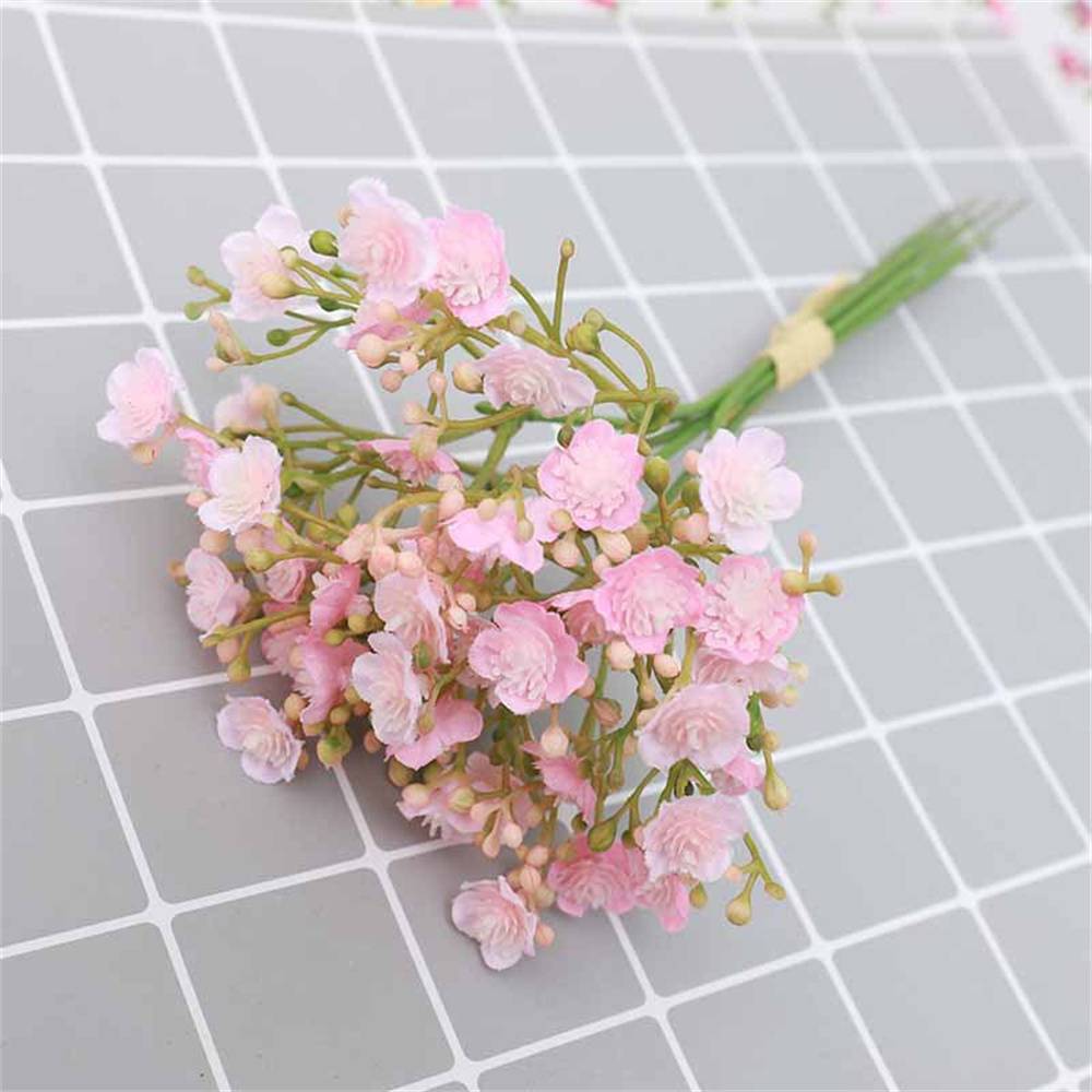 Bouquet de Gypsophile Artificielle Rose - Lot de 12 Tiges - Décoration Élégante Sans Entretien - Lytech - Image 2