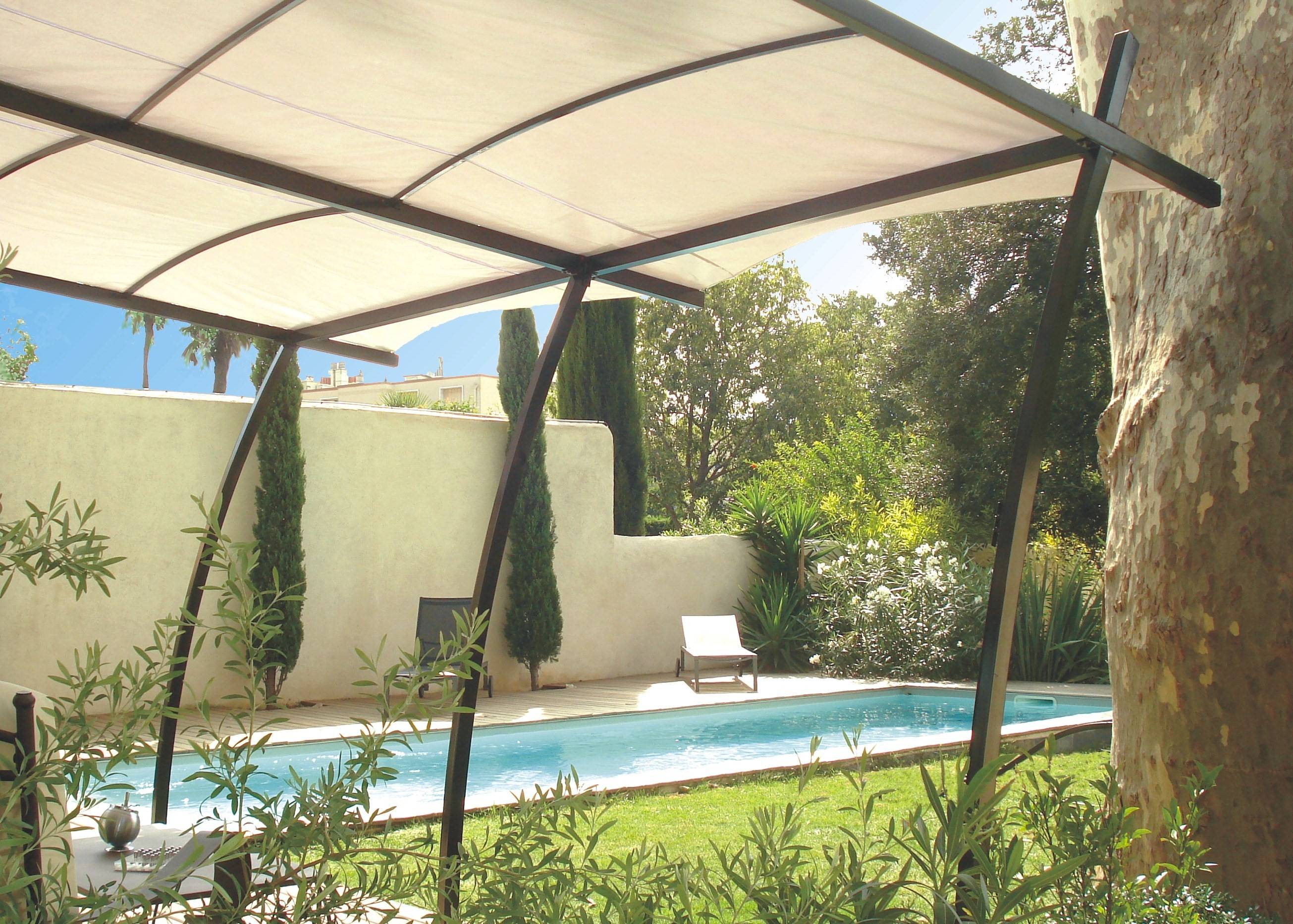 Couleurs du monde - Toile d'ombrage légère 260gr/m² en polyester écru pour pergola Sydney  - Couleurs du Monde - Image 1