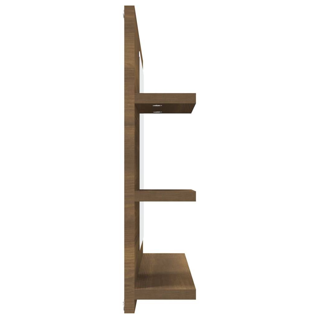 Miroir de bain 60 x 10,5 x 45 cm bois d'ingénierie marron - Image 3