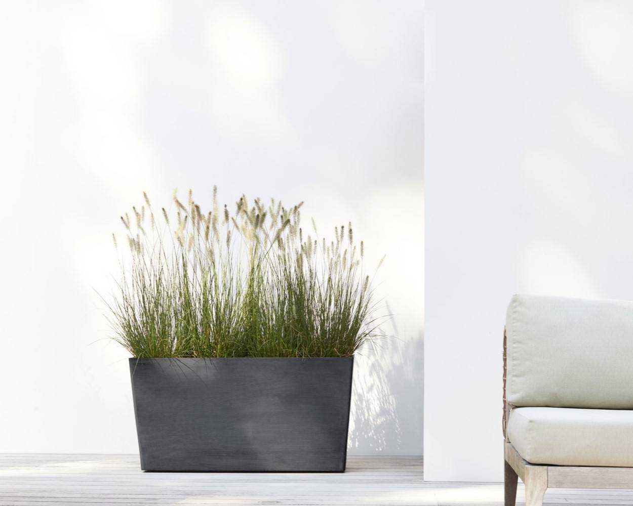 Ecopots - Jardinière sur roues Paris 100 Gris Foncé - 100 x 40 x H. 50 cm - 137 L ECOPOTS - Image 4