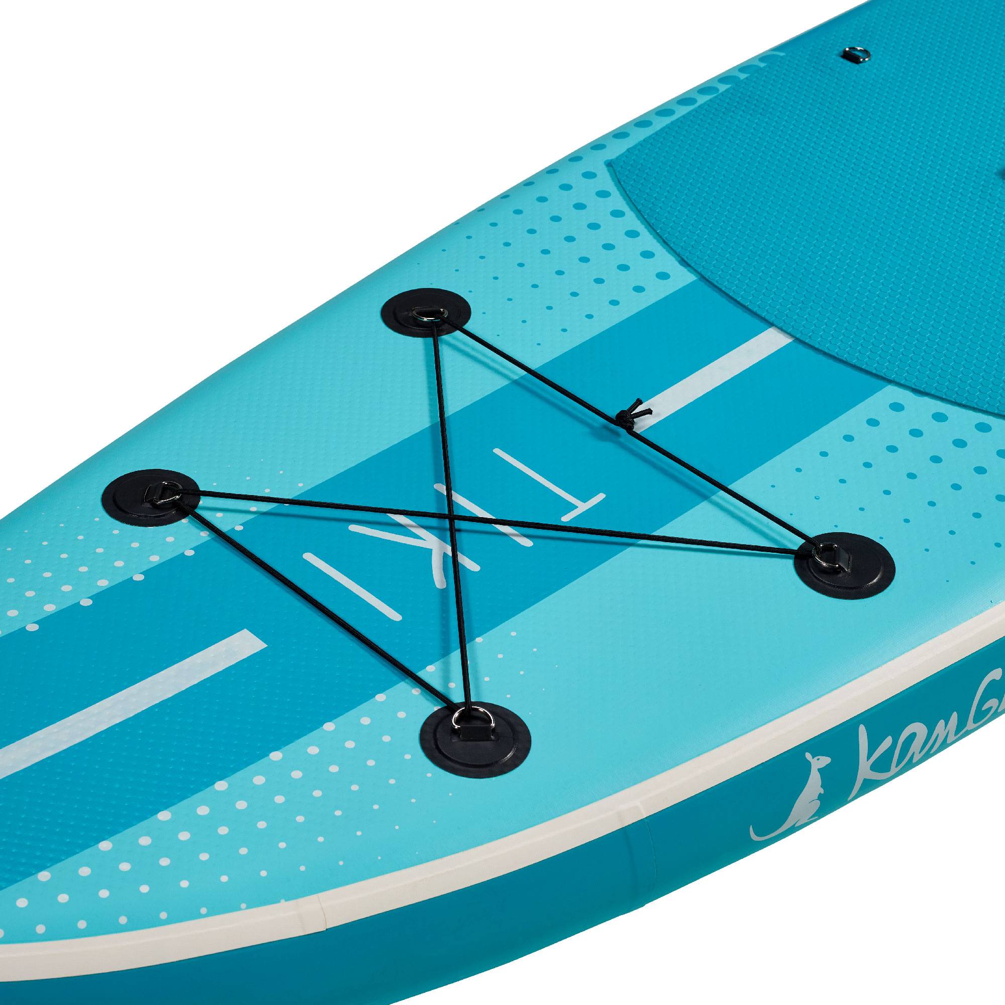 Kangui - KANGUI Stand up Paddle 305cm SUP gonflable + pagaie + sac à dos + pompe haute pression + leash + kit de réparation - TIKI - Image 5