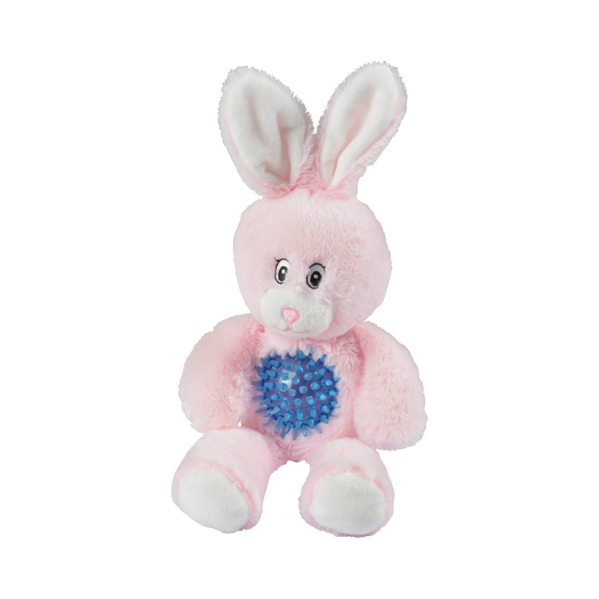 Jouet peluche lapin avec balle pour chien - Image 1