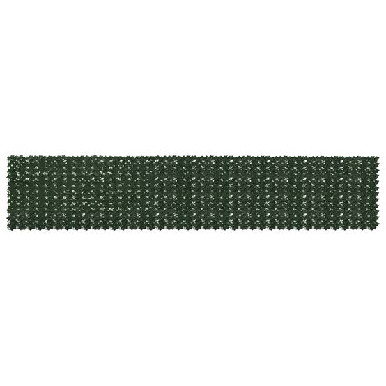 Écran de balcon polyéthylène et tissu vert foncé 500 x 100 cm - PANGIVO - Image 1