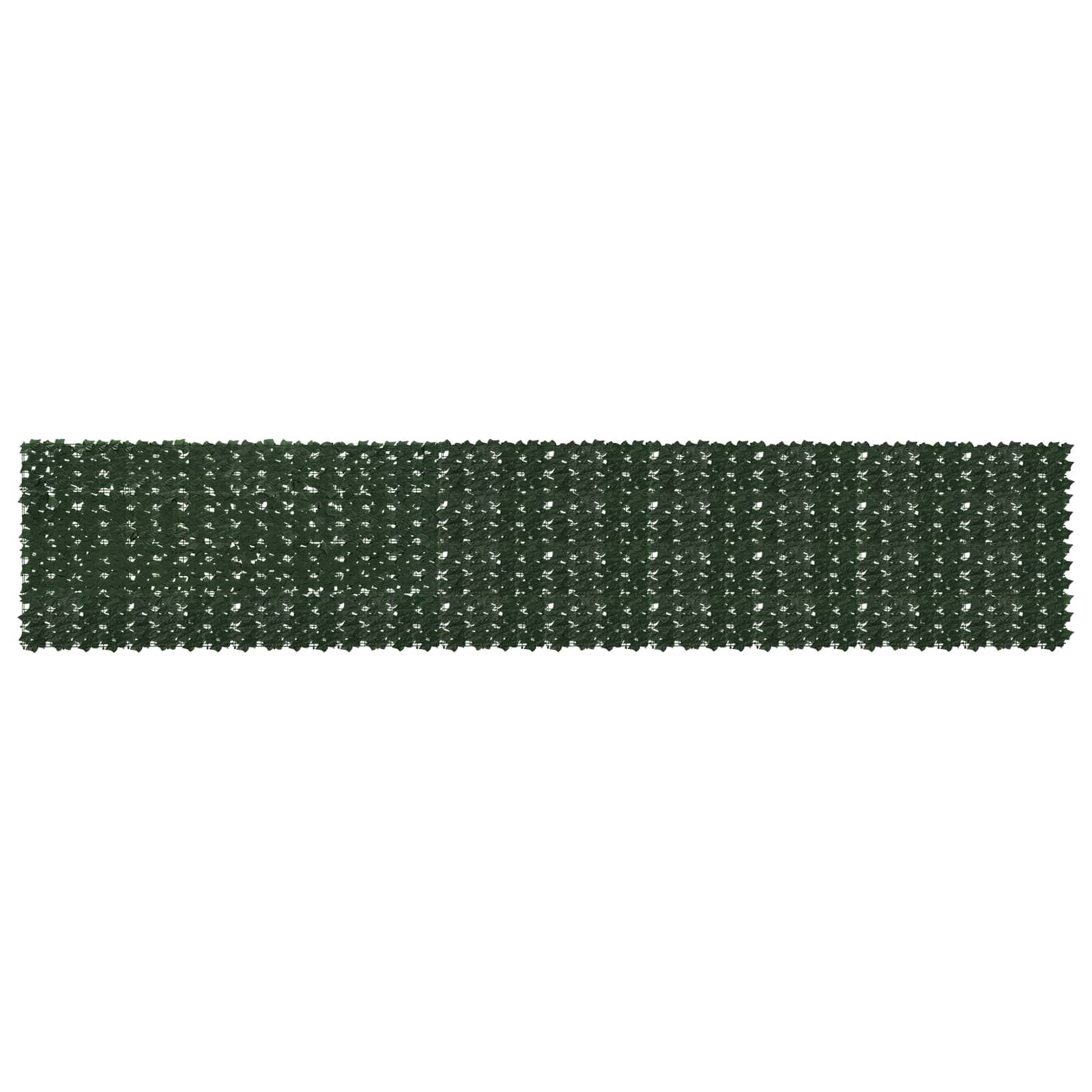 Écran de balcon polyéthylène et tissu vert foncé 500 x 100 cm - PANGIVO - Image 1