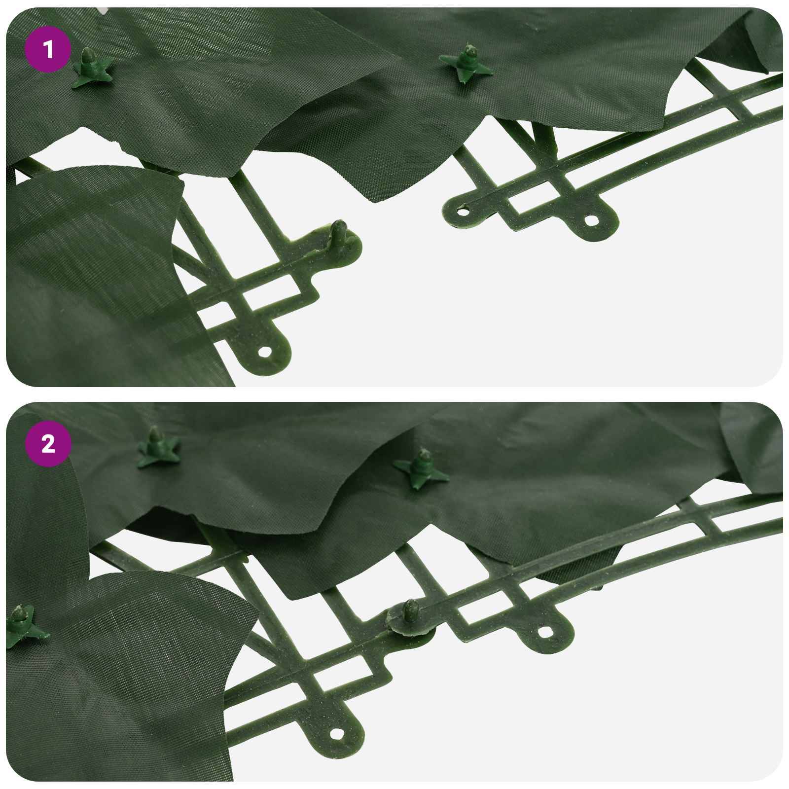 Écran de balcon polyéthylène et tissu vert foncé 500 x 100 cm - PANGIVO - Image 6
