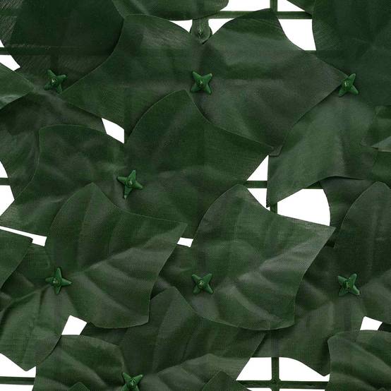 Écran de balcon polyéthylène et tissu vert foncé 500 x 100 cm - PANGIVO - Image 4