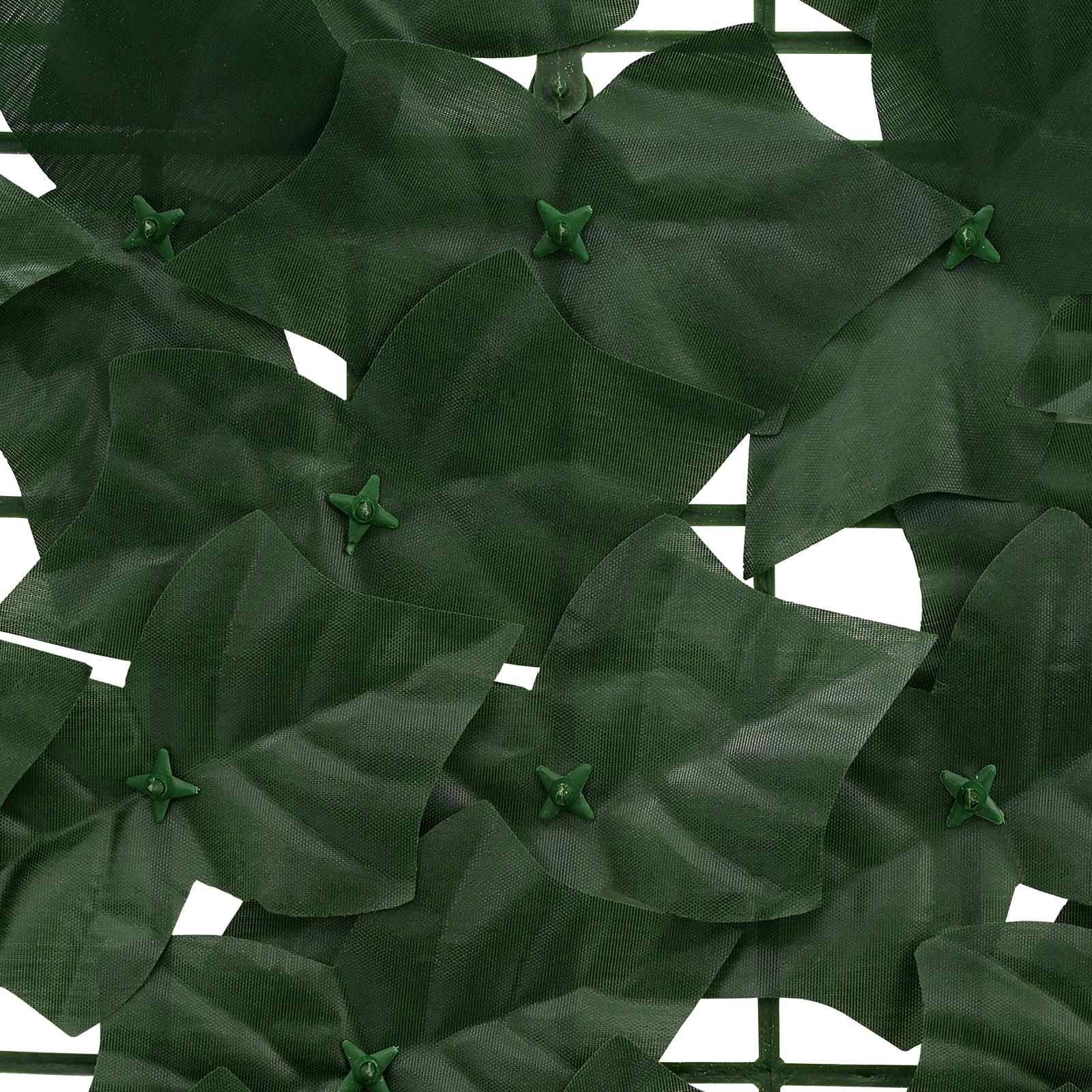 Écran de balcon polyéthylène et tissu vert foncé 500 x 100 cm - PANGIVO - Image 4