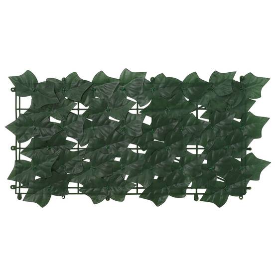 Écran de balcon polyéthylène et tissu vert foncé 500 x 100 cm - PANGIVO - Image 3