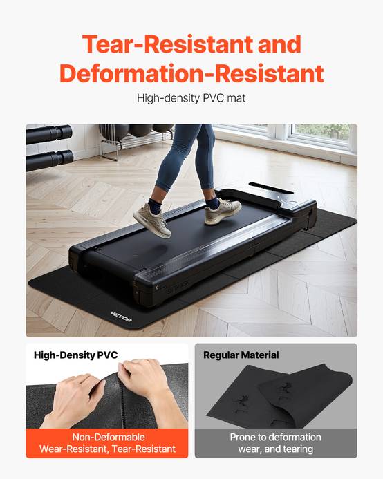 VEVOR Tapis équipement exercice pliable 300x340x6mm, PVC, gym. - Image 3