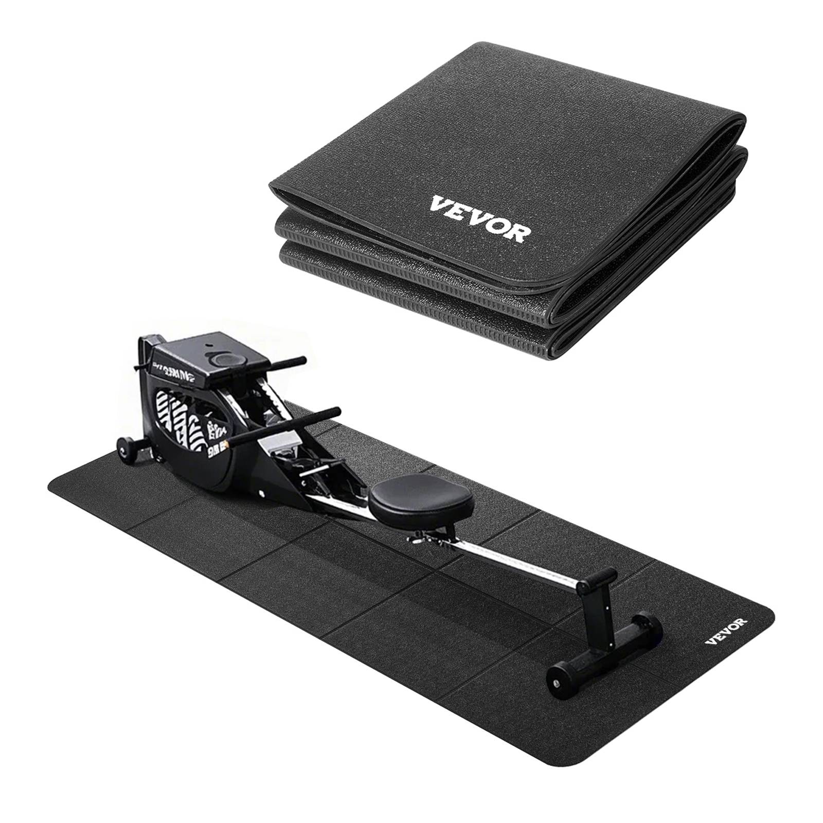 VEVOR Tapis équipement exercice pliable 300x340x6mm, PVC, gym. - Image 1