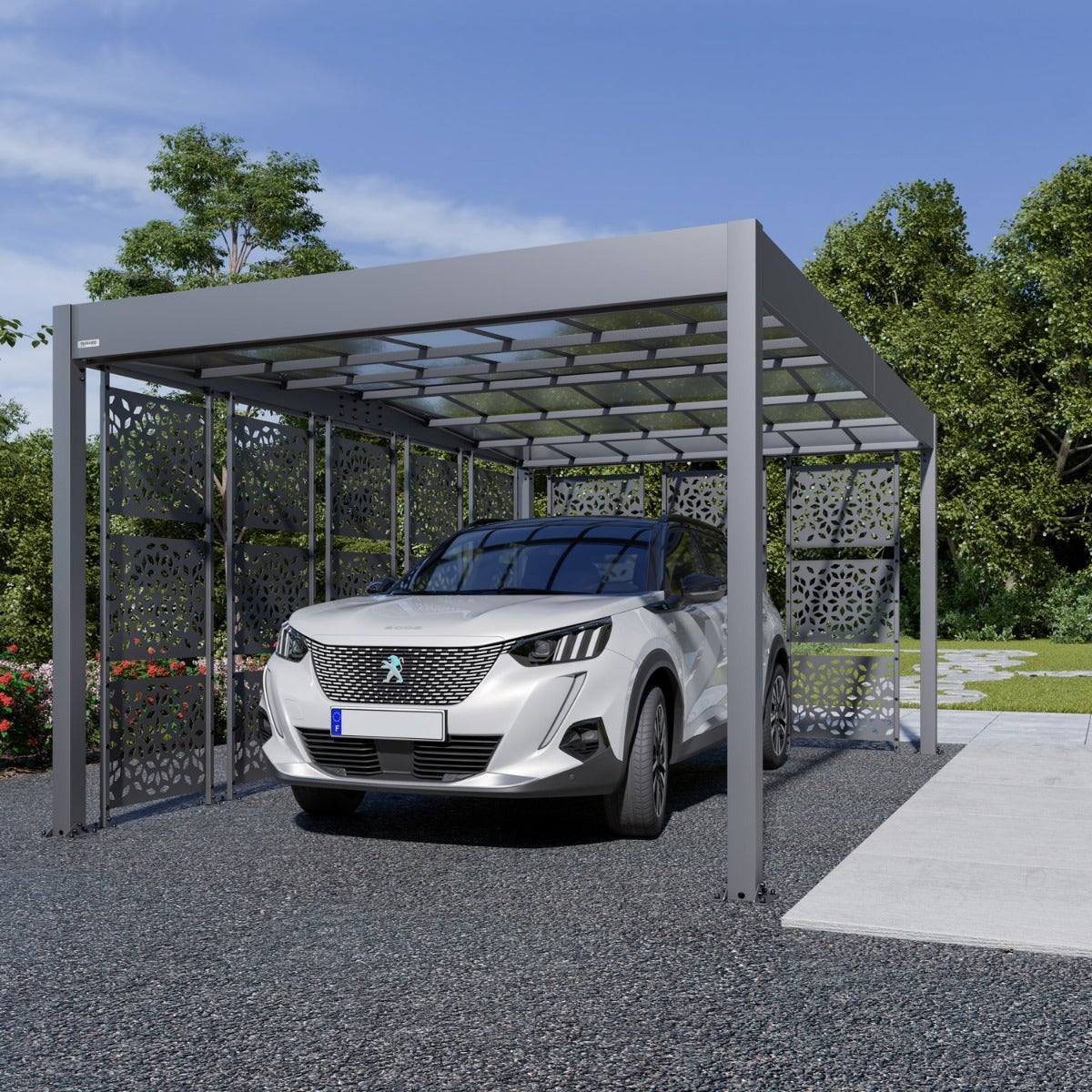 Trigano Jardin - Carport aluminium Trigano - LIBECCIO + 8 claustras - 16 m² - Image 1