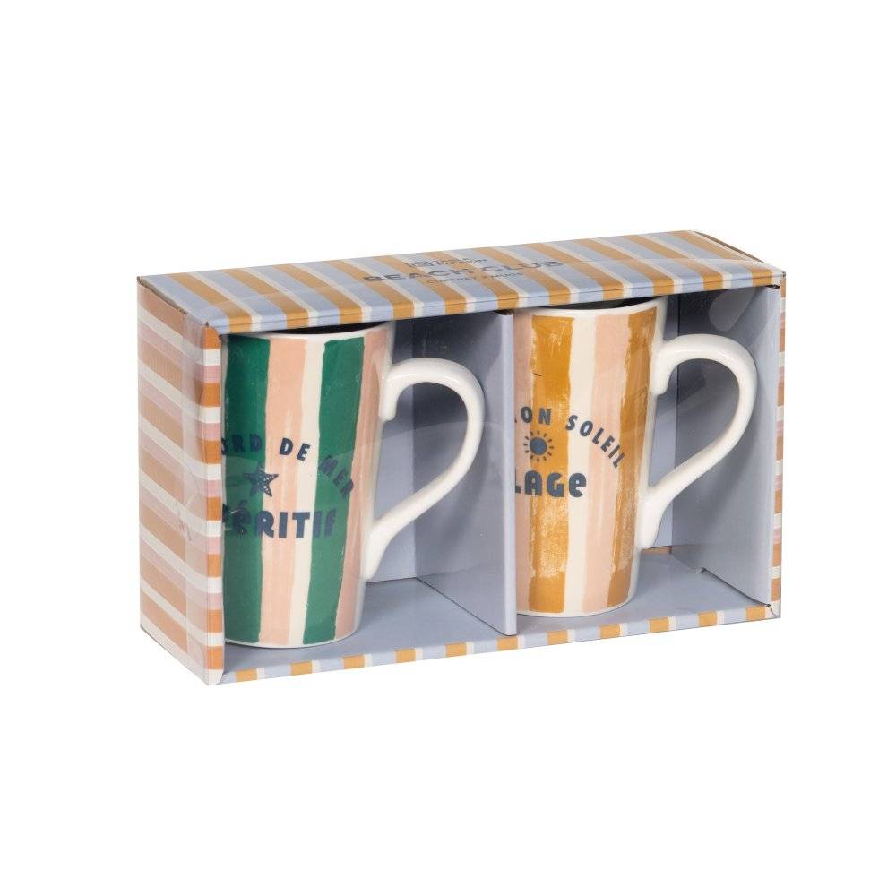Coffret de 2 mugs Beach Club 42 cl - Image 2
