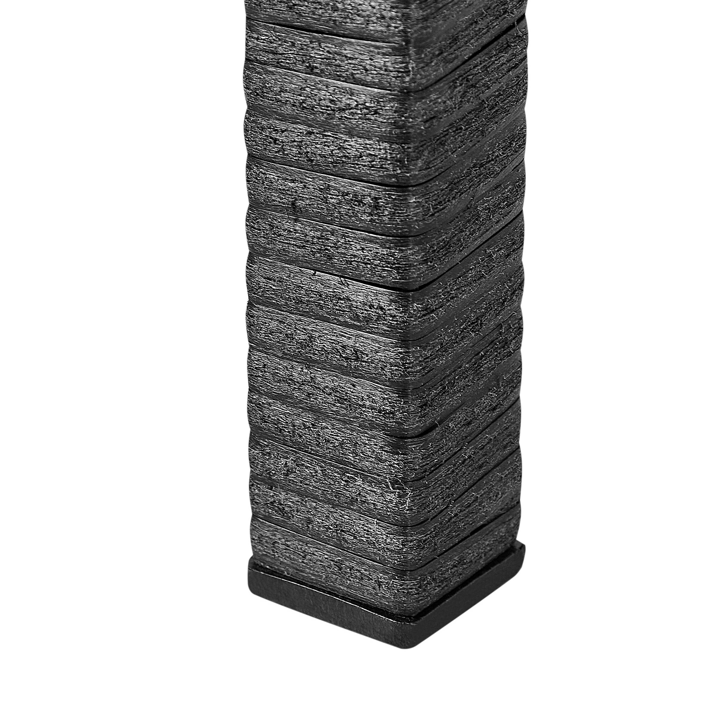Cache-pot d'extérieur Polyrotin Noir CARAGANA - Beliani - Image 8