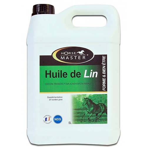 Horse Master - Huile de Lin - Source d'omégas pour cheval - 5L
